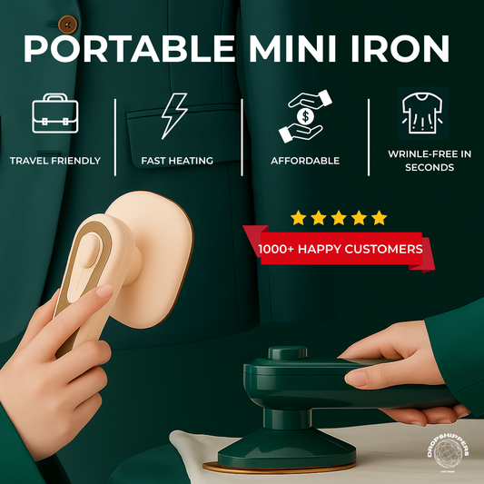 Portable Mini Travel Iron with Spray